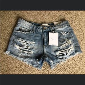 Kancan shorts distressed. New